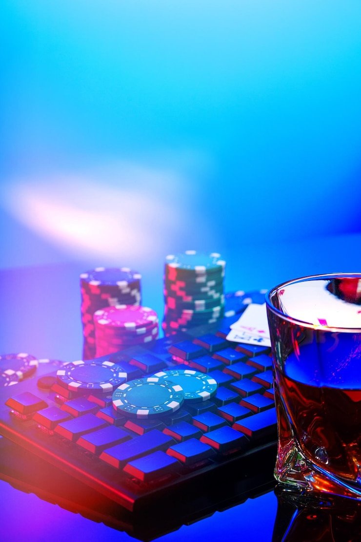 Caribbean Stud Poker dealer setup at link totobet live studio